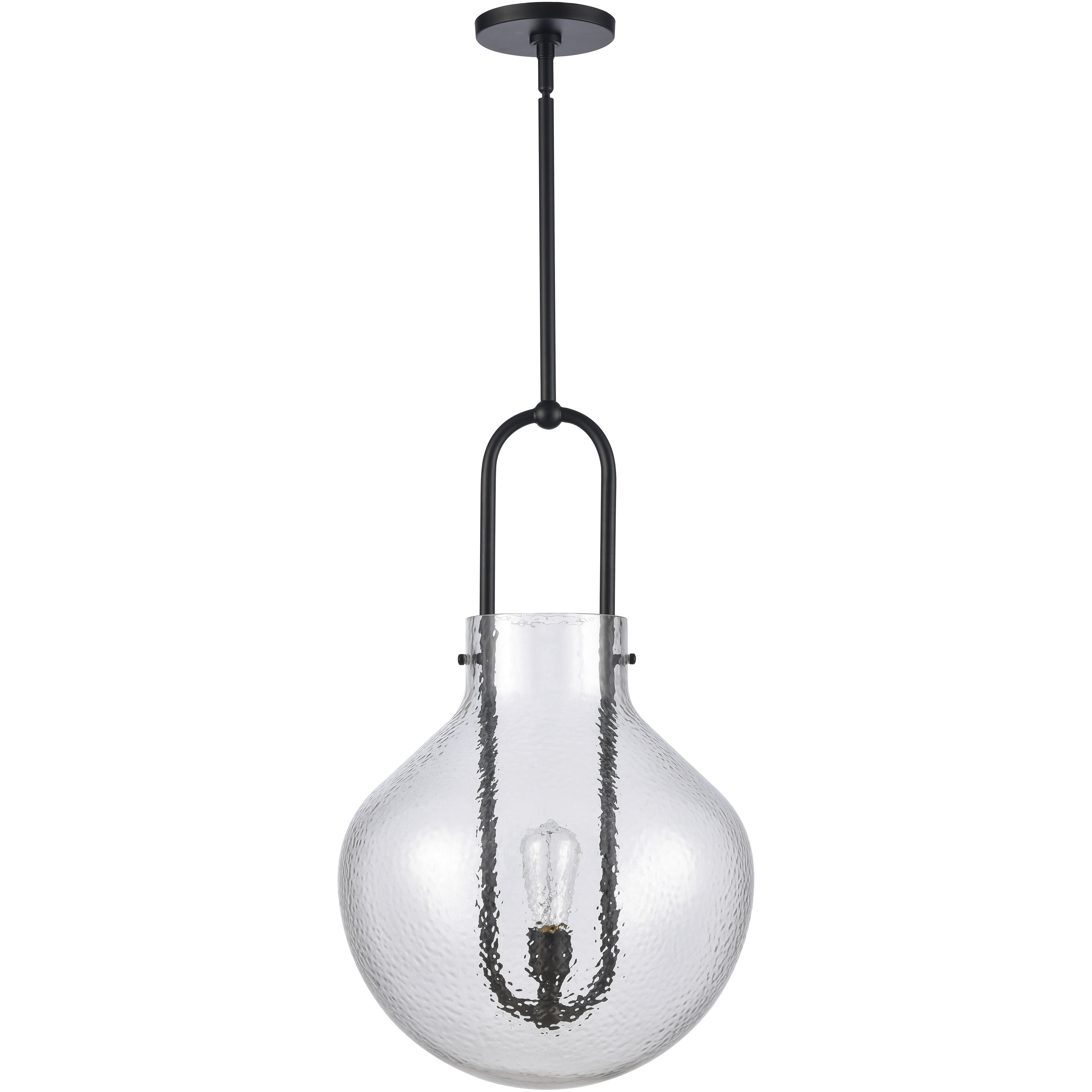 Monica 1 Light 16 inch Matte Black Pendant Ceiling Light