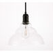 Gil 1 Light 11 inch Black Pendant Ceiling Light