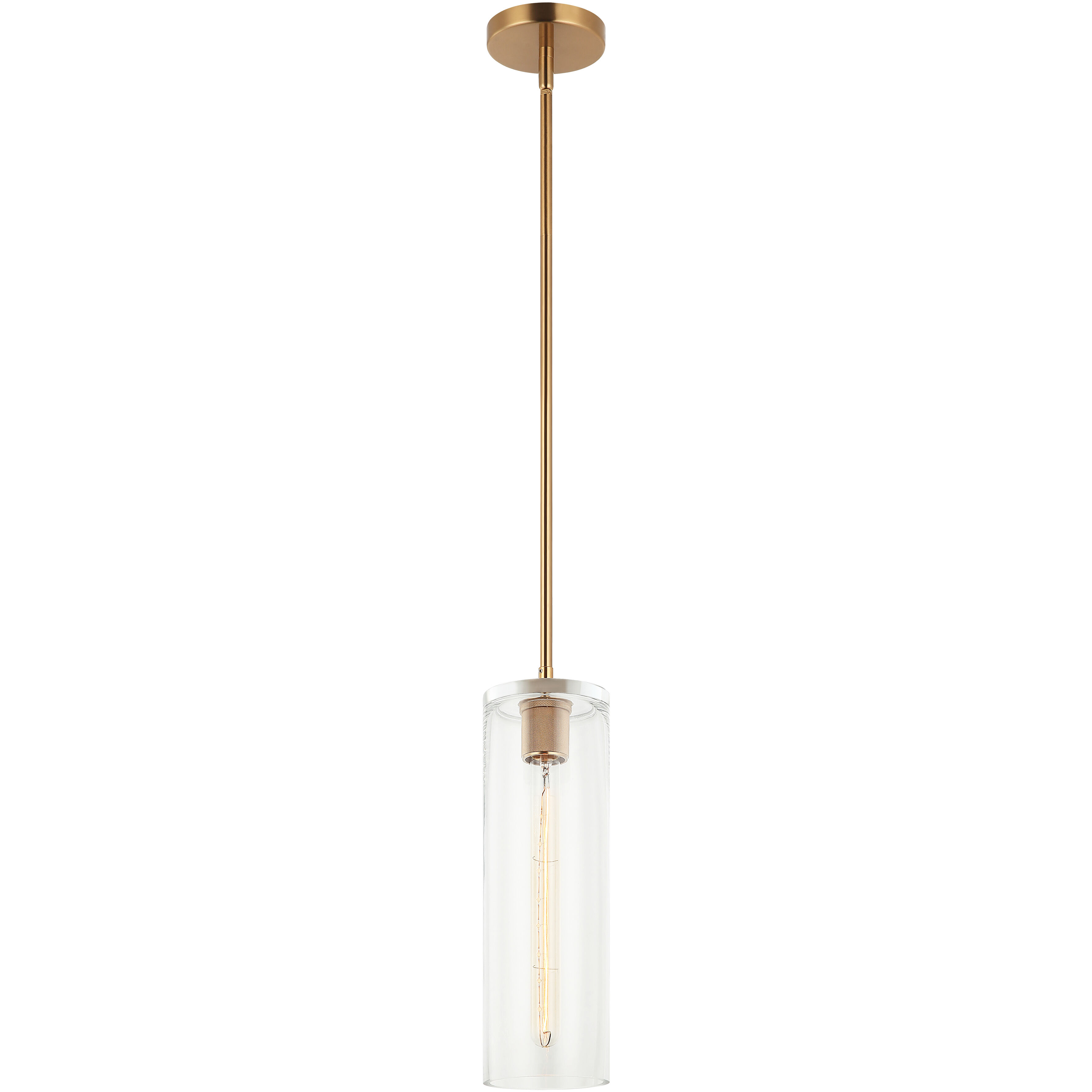 Lincoln 1 Light 4.75 inch Aged Gold Brass Pendant Ceiling Light