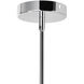 Water Drop 6 Light 18 inch Chrome Drum Shade Chandelier Ceiling Light in White