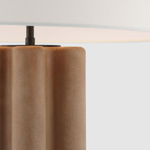Kelly Wearstler Vellig 28 inch 15.00 watt Terracotta Stained Concrete Table Lamp Portable Light, Medium