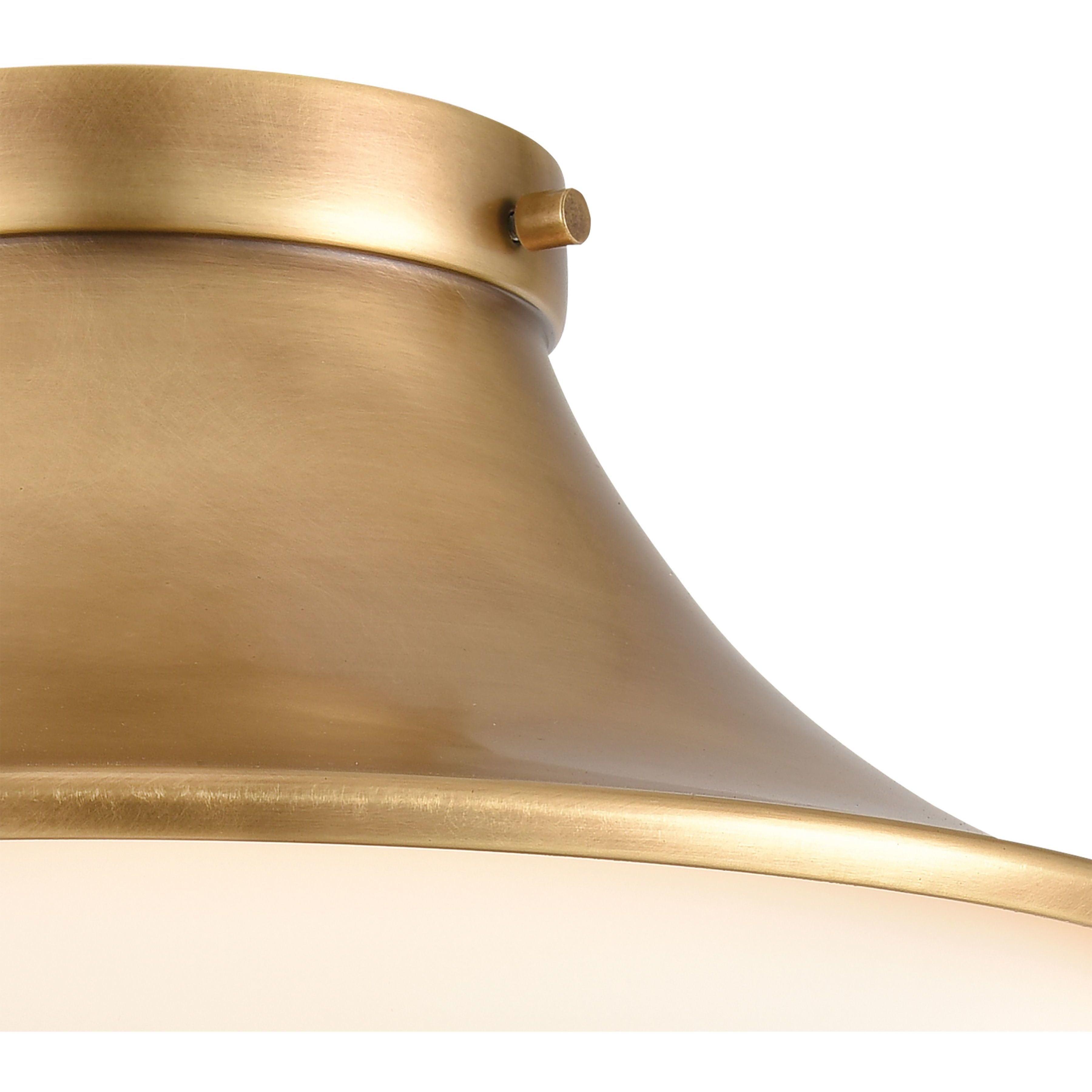 Matterhorn 1 Light 13 inch Natural Flush Mount Ceiling Light