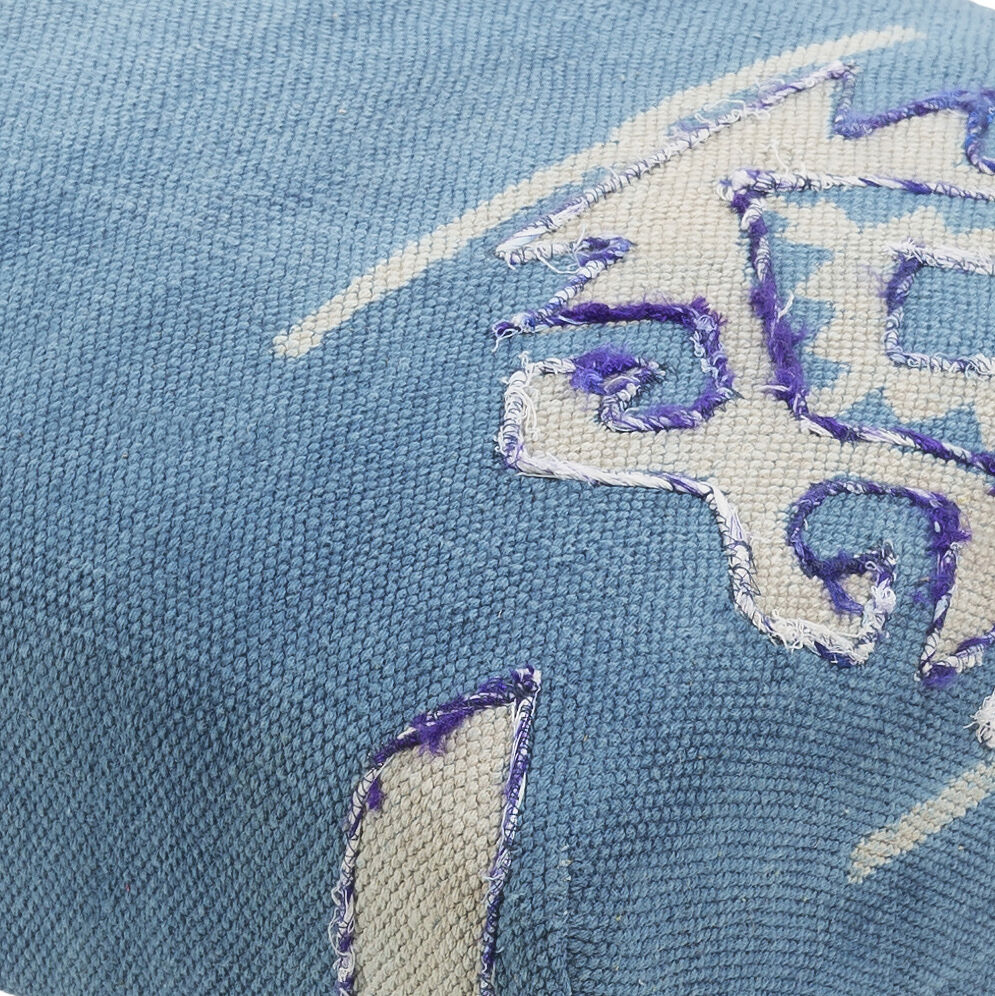 Batu Blue Upholstered Bench