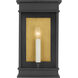 C&M by Chapman & Myers Cupertino 1 Light 15.5 inch Textured Black Outdoor Wall Lantern