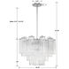 Addis 6 Light 19.75 inch Polished Chrome Chandelier Ceiling Light in Tronchi Glass Clear