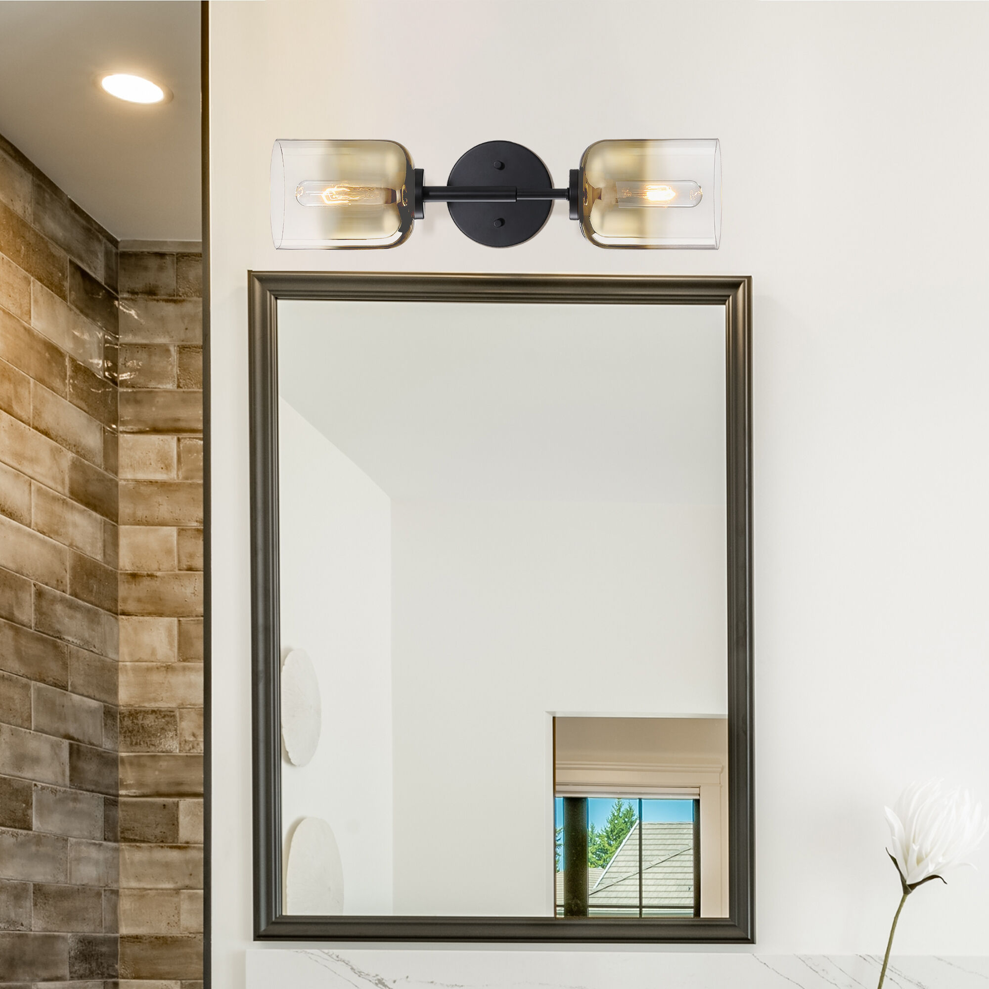 Gatsby 2 Light 5.25 inch Matte Black Wall Sconce Wall Light