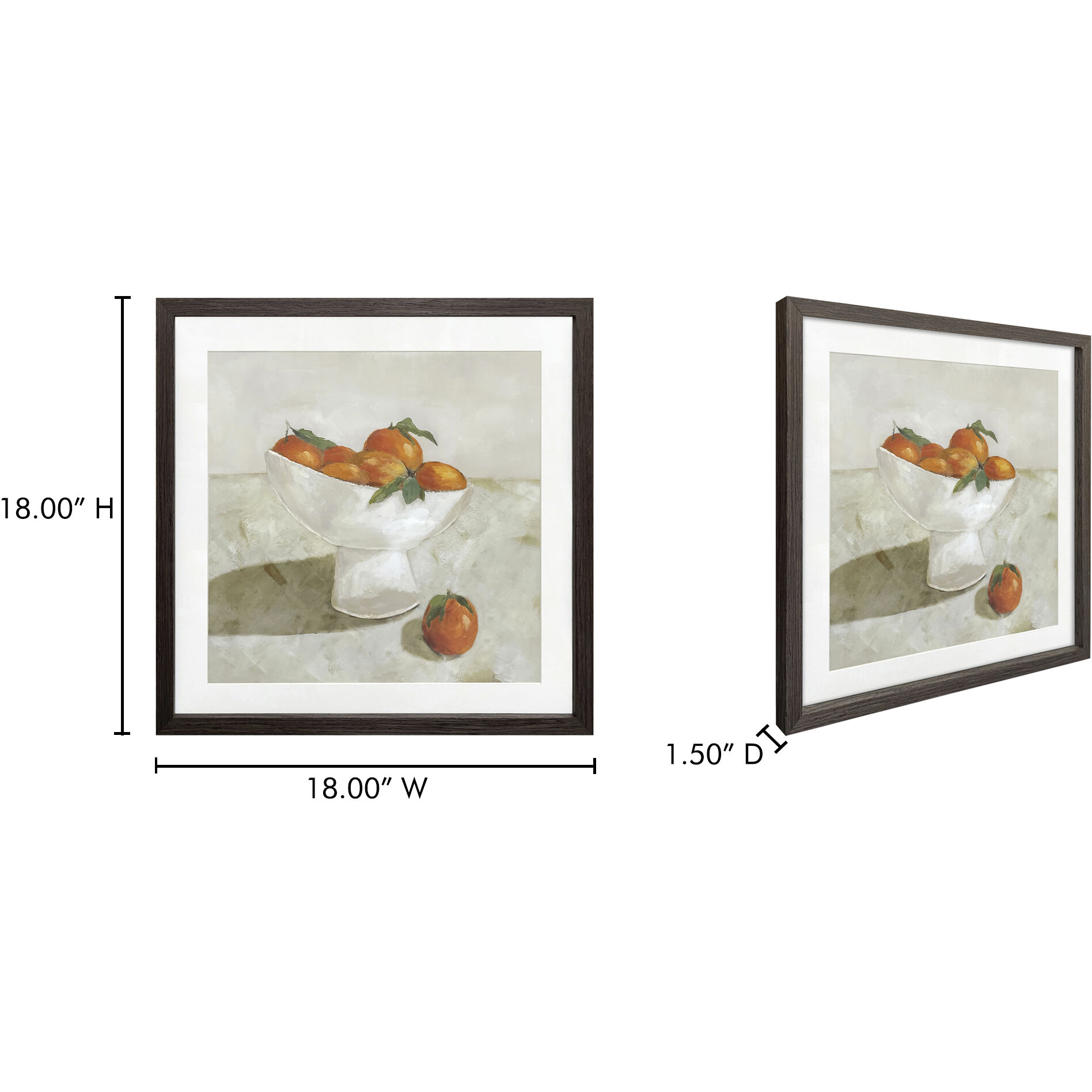 Citrine 18 X 18 inch Painting, Framed