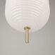 Vita LED 8.6 inch Brass Pendant Ceiling Light