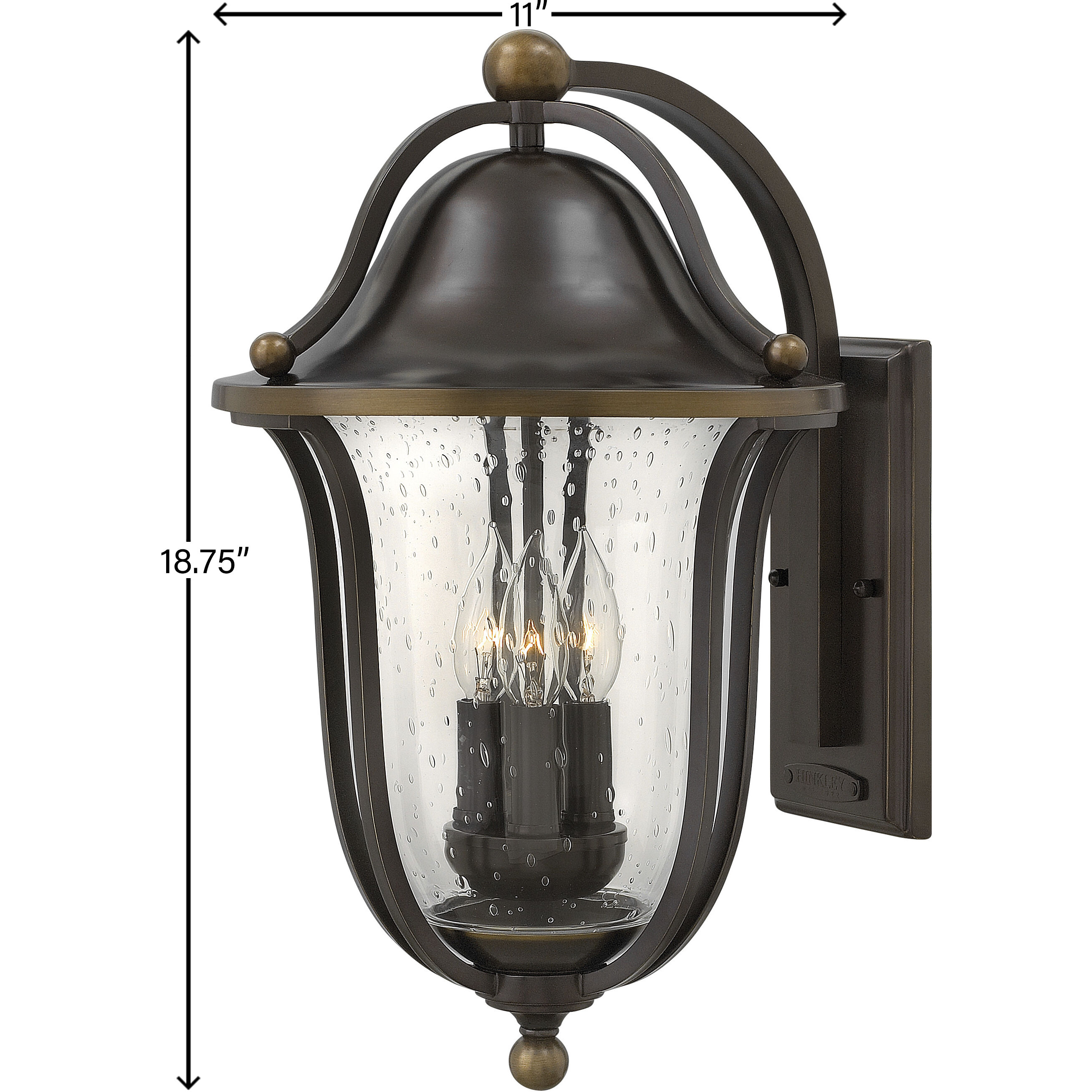 Bolla Outdoor Wall Mount Lantern, Large