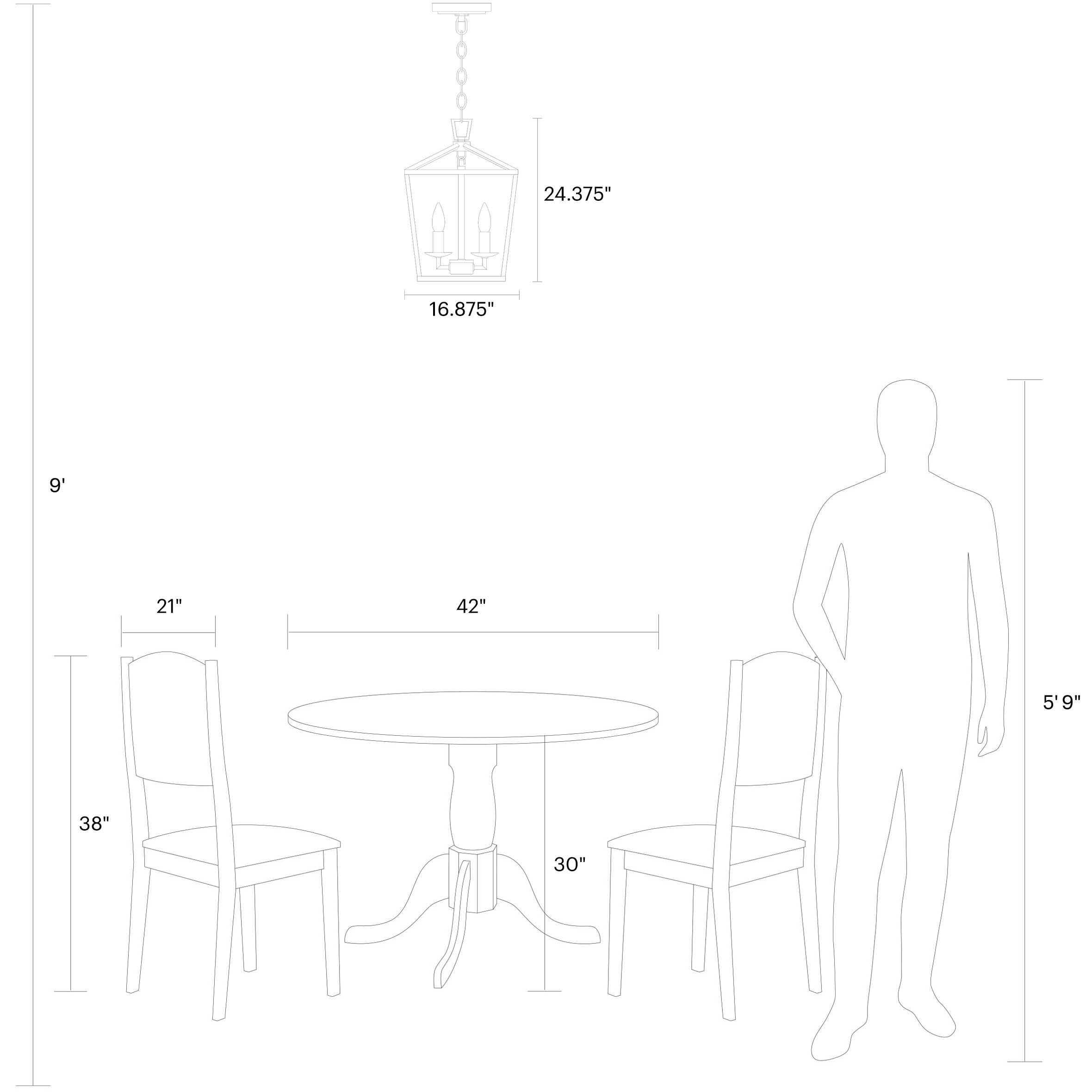 C&M by Chapman & Myers Dianna Pendant Ceiling Light in Brushed Nickel