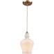 Graham Pl 1 Light 6 inch Satin Brass Mini Pendant Ceiling Light