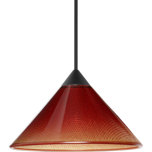 Kona 1 Light Black Cord Pendant Ceiling Light
