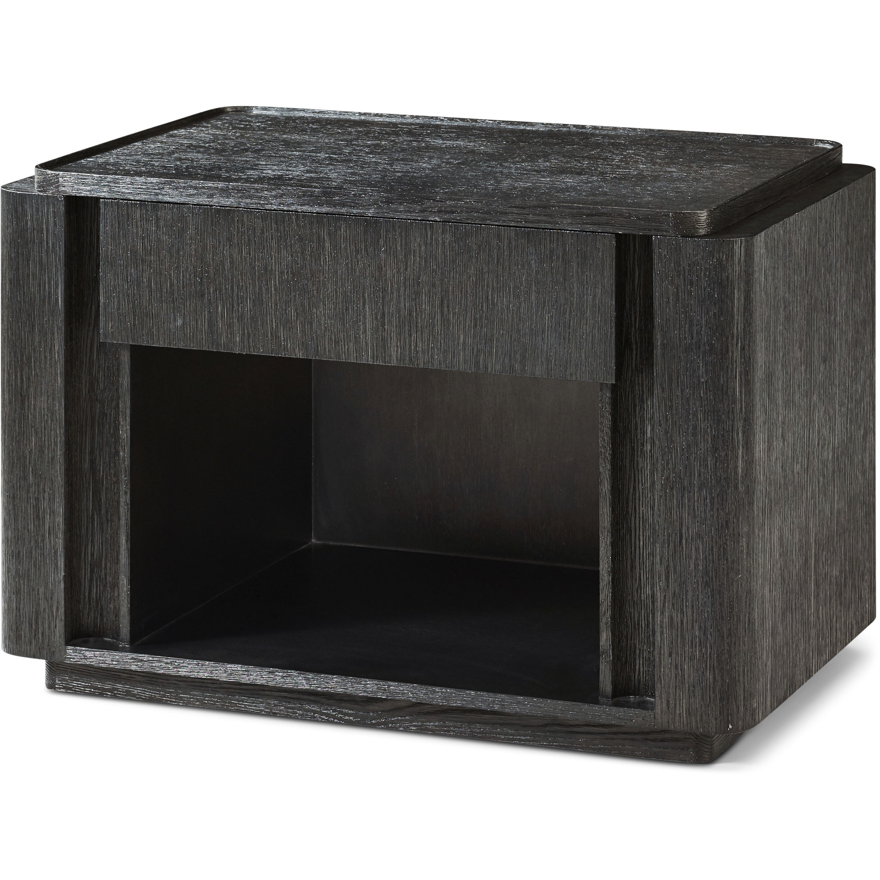 Repose 32 X 22 inch Charcoal Oak Nightstand, Wooden