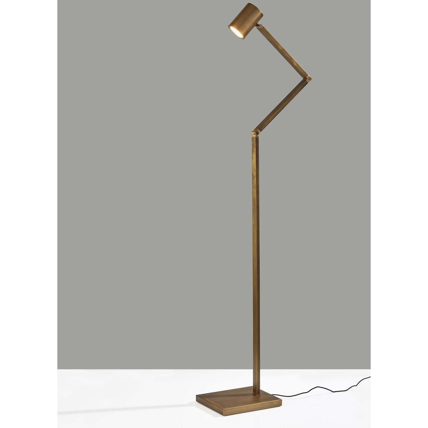 Task floor lamp brass store