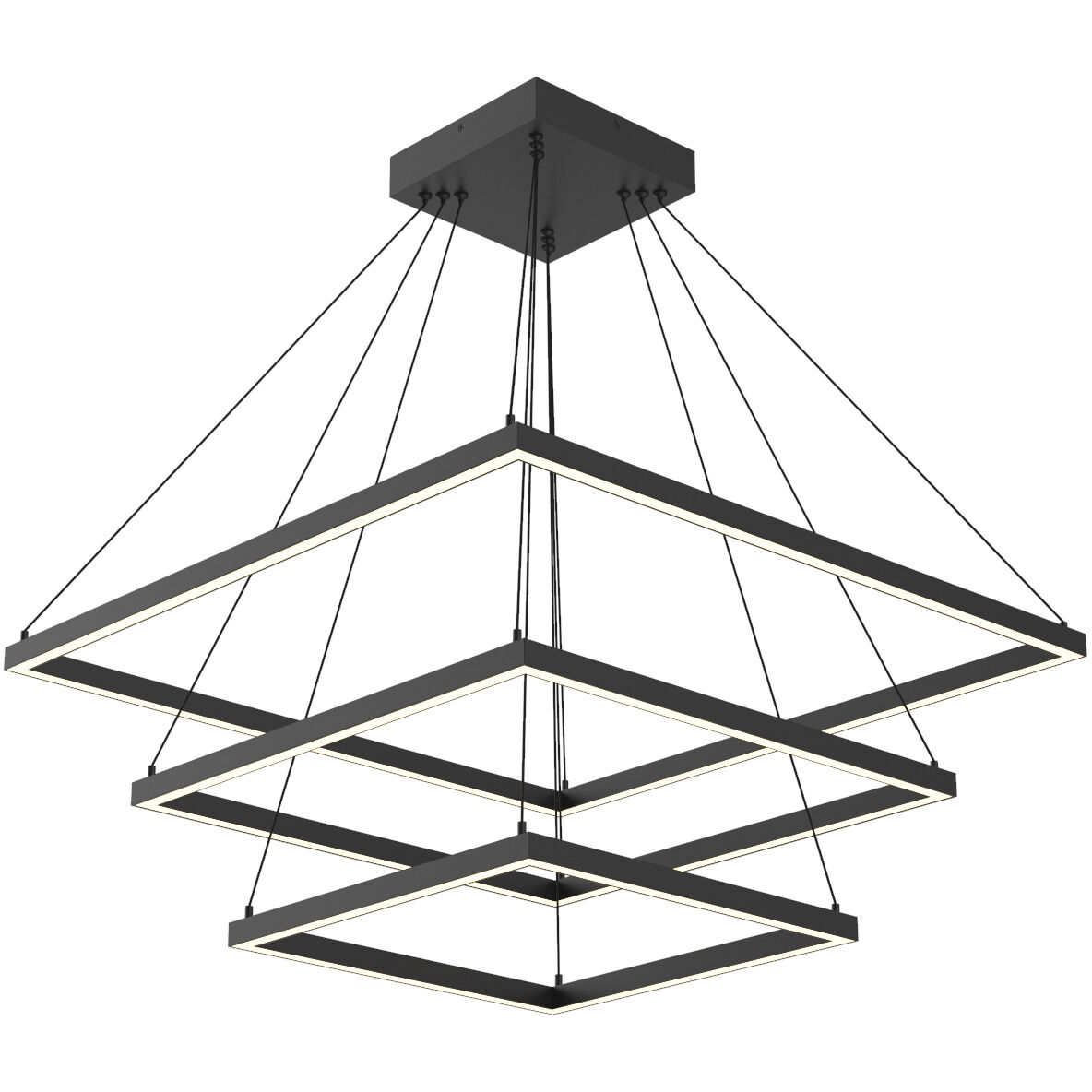 Piazza 31.5 inch Black Chandelier Ceiling Light