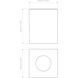 Kos LED 4.53 inch Textured Black Exterior Downlight in 2700K