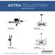 Astra 6 Light 22.57 inch Matte Black Chandelier Ceiling Light, Design Series