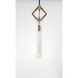 Flambeau 1 Light 3 inch Black and Antique Brass Single Pendant Ceiling Light