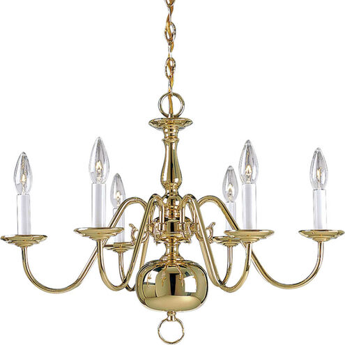 Cassius 6 Light 25 inch Polished Brass Chandelier Ceiling Light