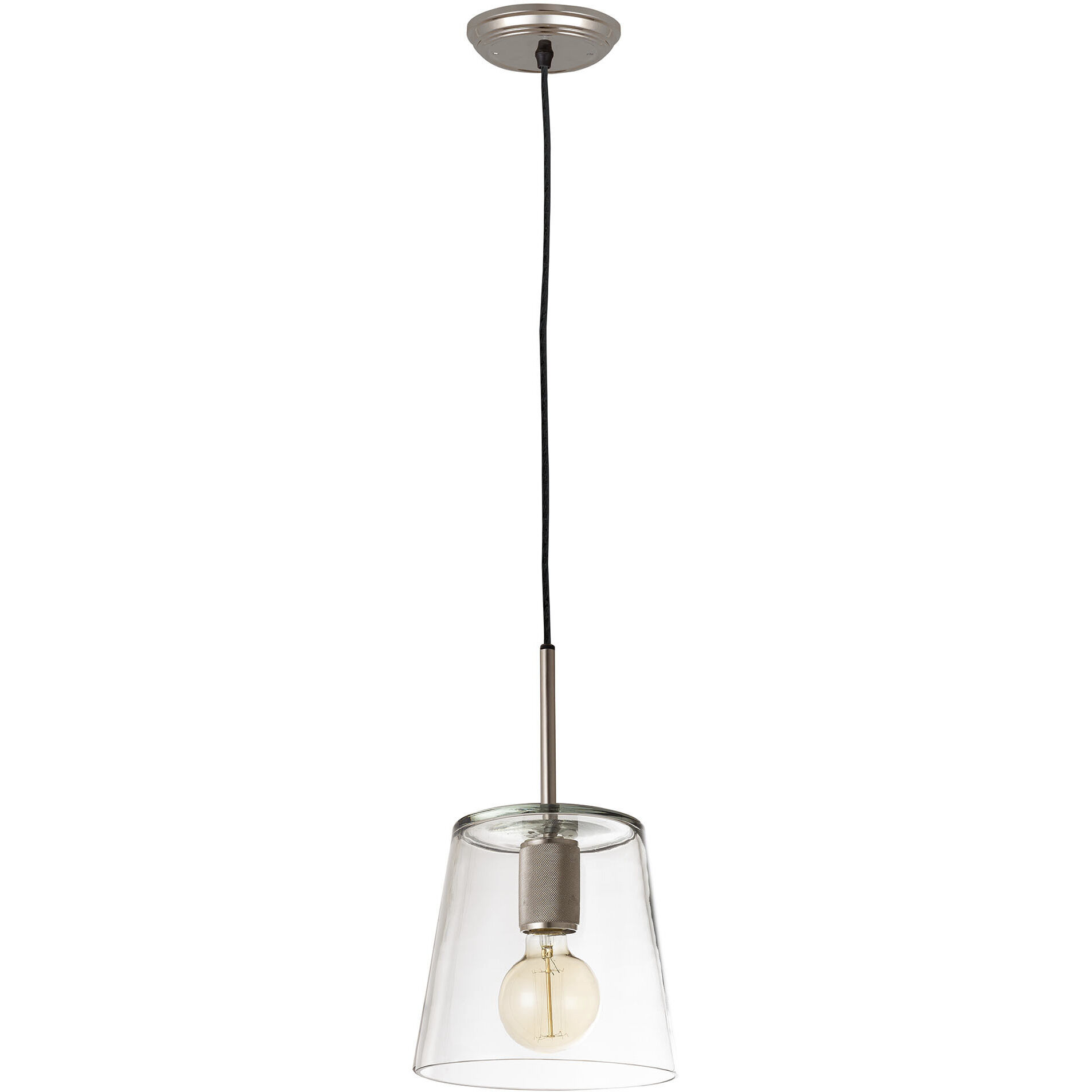 Netta 1 Light 8 inch Satin Nickel Mini Pendant Ceiling Light