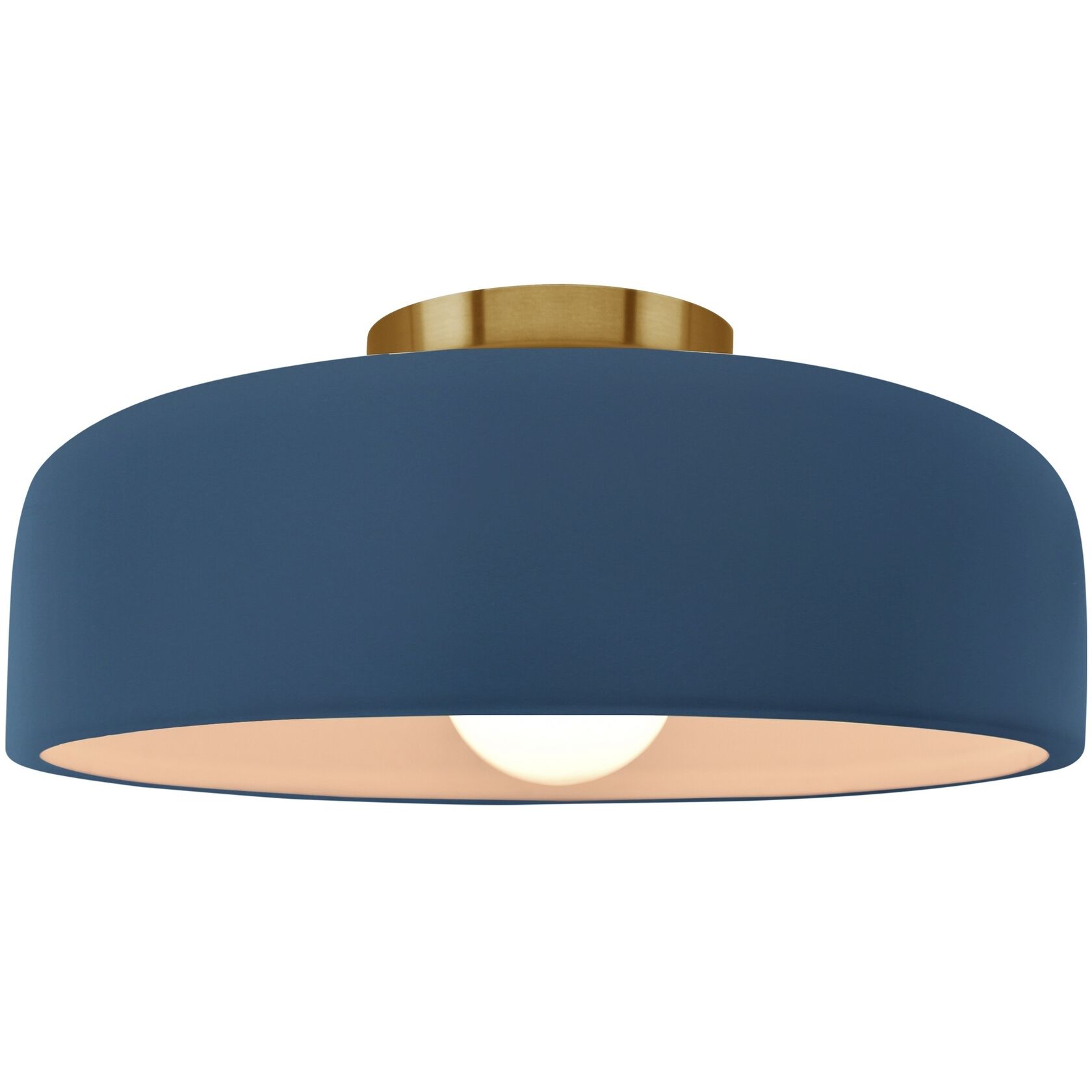 Radiance Collection - Spire LED 10 inch Midnight Sky Semi-Flush Ceiling Light, Form+Finish+Function