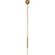 Kelly Wearstler Rousseau LED 4.5 inch Antique-Burnished Brass Pendant Ceiling Light in Seeded Glass