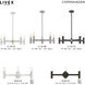Copenhagen 5 Light 25 inch White Chandelier Ceiling Light