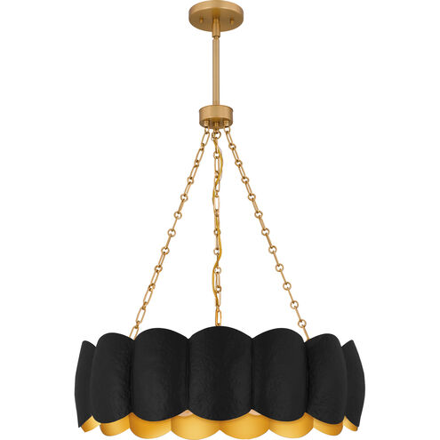 Santana 5 Light 24 inch Matte Black Pendant Ceiling Light, Large
