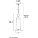 Schooner 1 Light 7 inch Olde Brass Outdoor Pendant