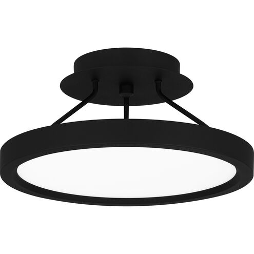 Outskirts LED 11 inch Earth Black Semi-Flush Mount Ceiling Light