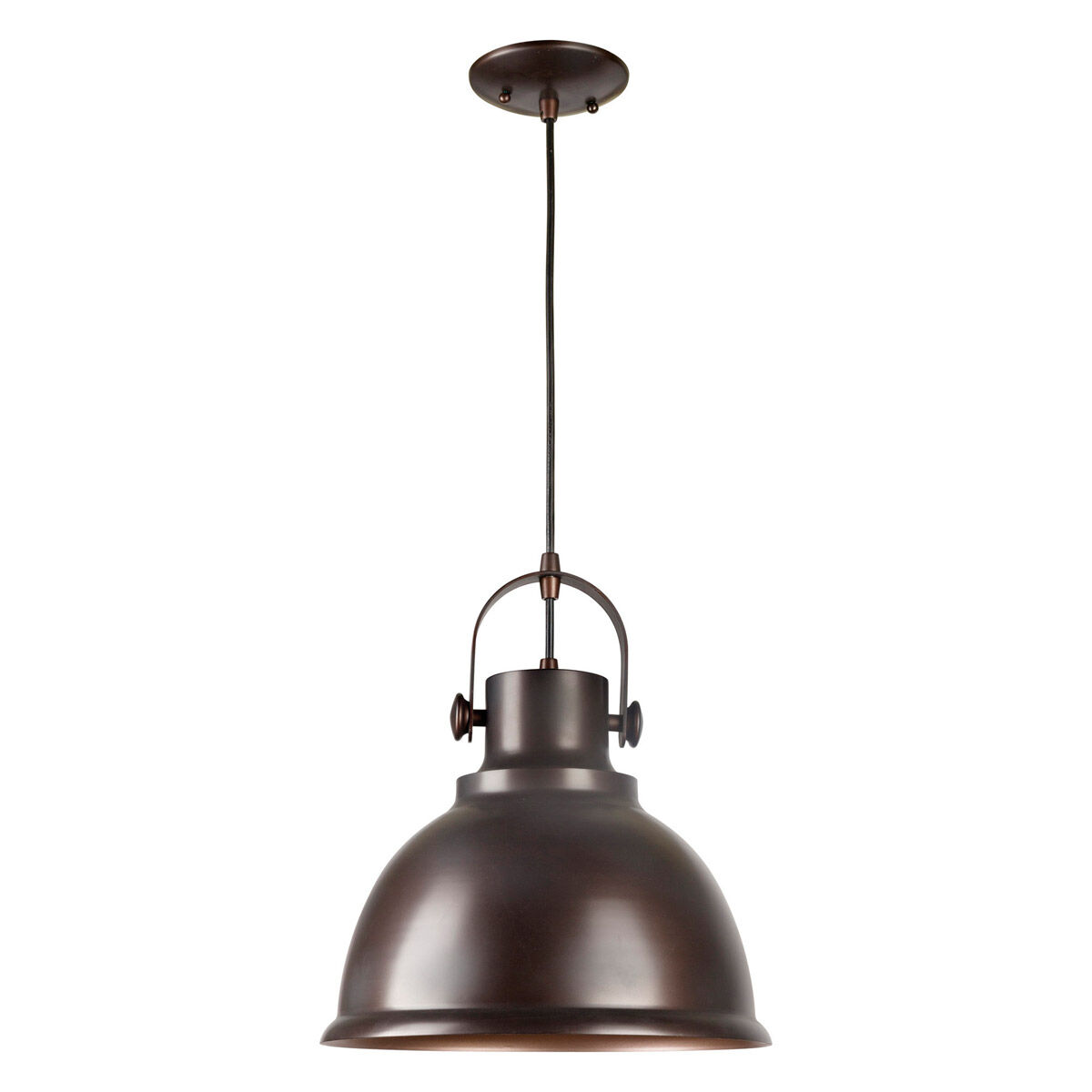 Signature 1 Light 12 inch Antique Bronze Pendant Ceiling Light