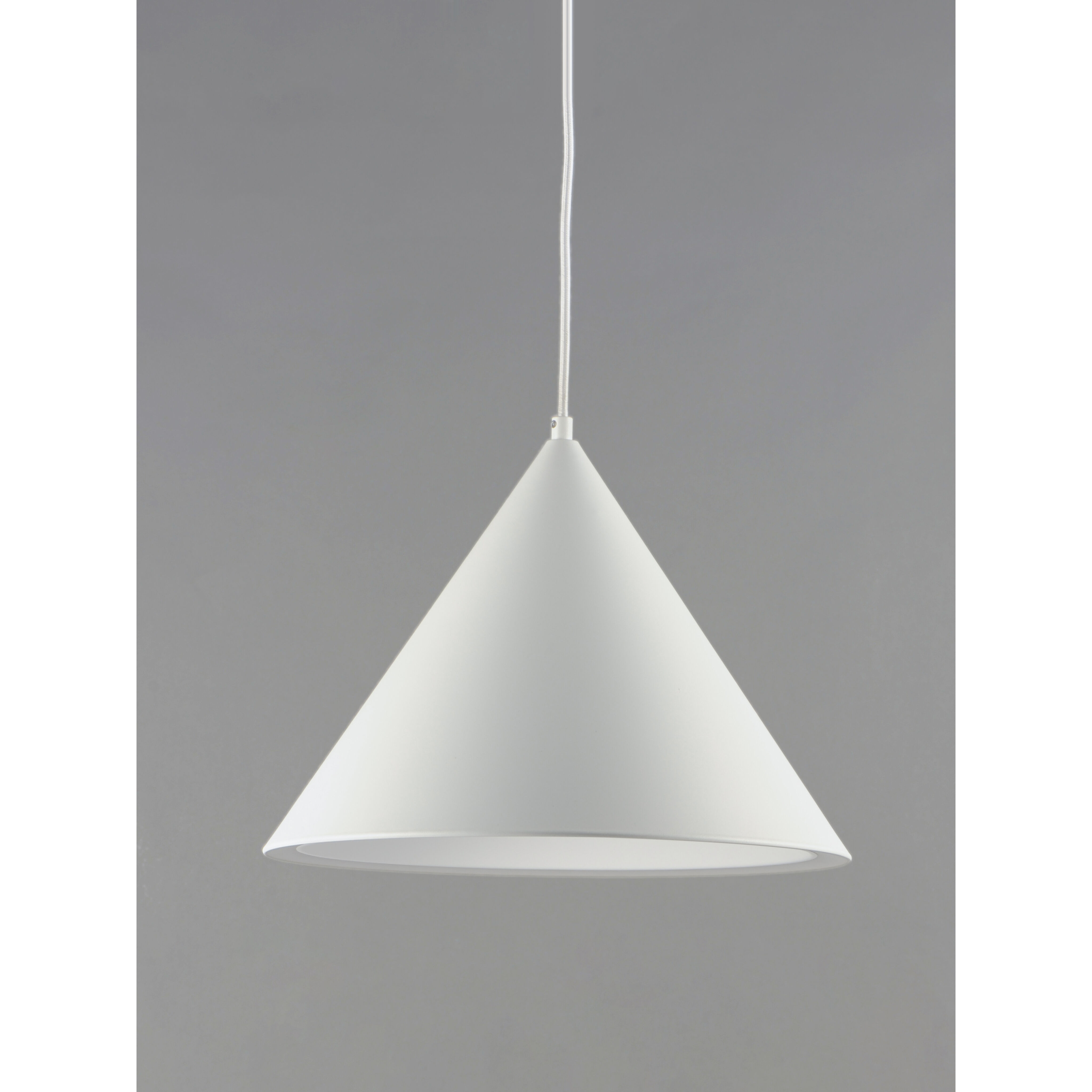 Abyss LED 12.5 inch Matte White Single Pendant Ceiling Light