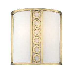 Infinity 2 Light 10 inch Aged Brass Wall Sconce Wall Light