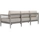 Borneo Charcoal Gray Rope and Nuance Dove Outdoor Sofa