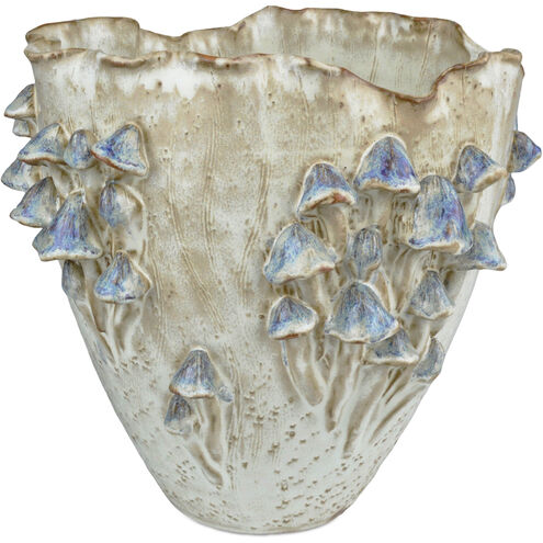 Black Forest Mushrooms 10.5 X 10 inch Vase