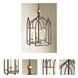 Chelsea House 4 Light 23 inch Black and Gilt Lantern Pendant Ceiling Light