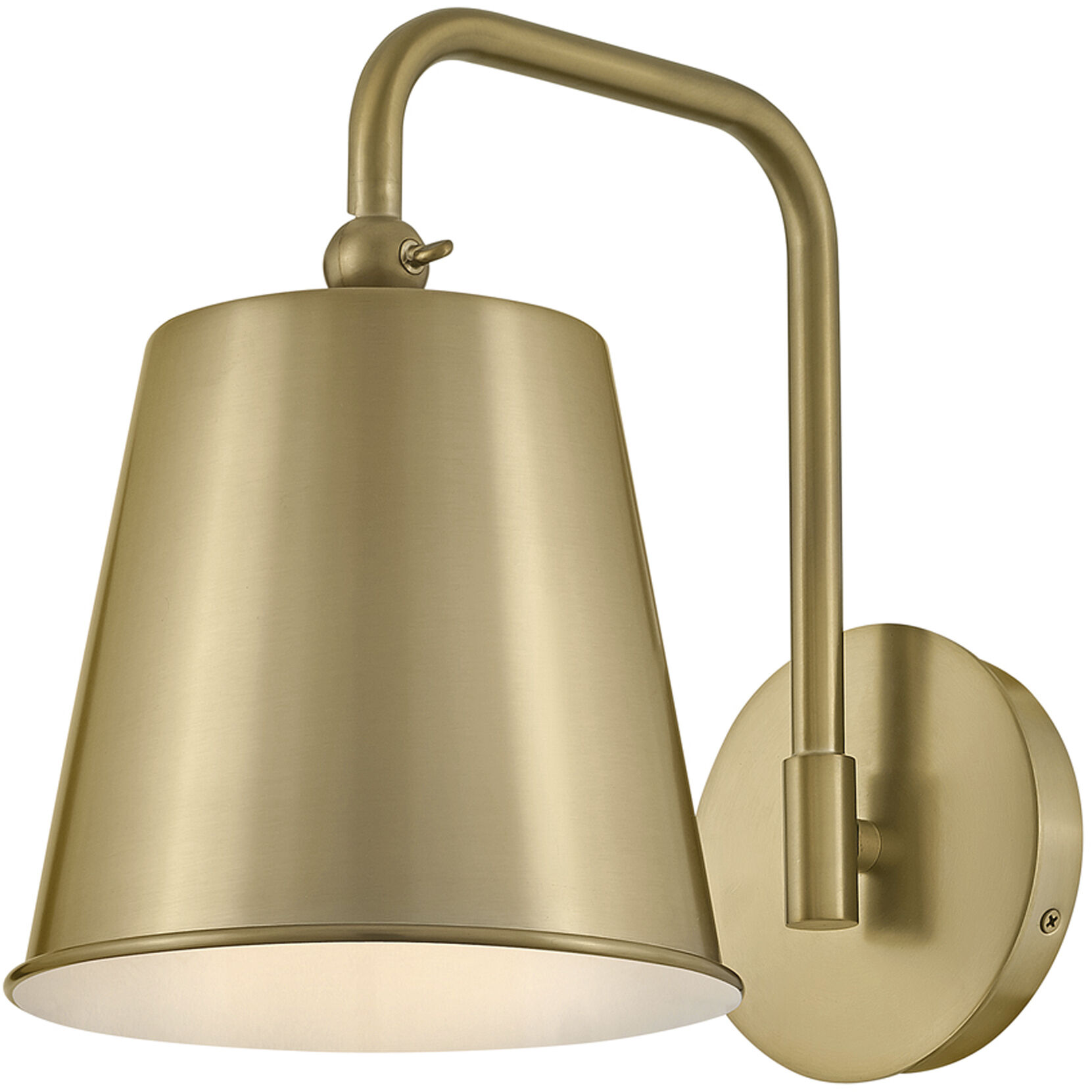 Blake LED 8 inch Lacquered Brass Sconce Wall Light
