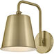 Blake LED 8 inch Lacquered Brass Sconce Wall Light