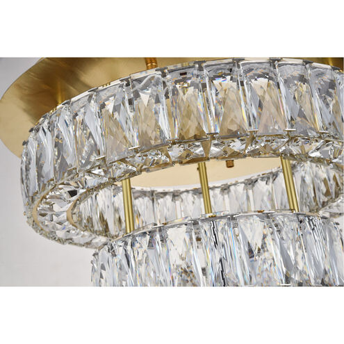 Monroe 18 inch Gold Flush Mount Ceiling Light