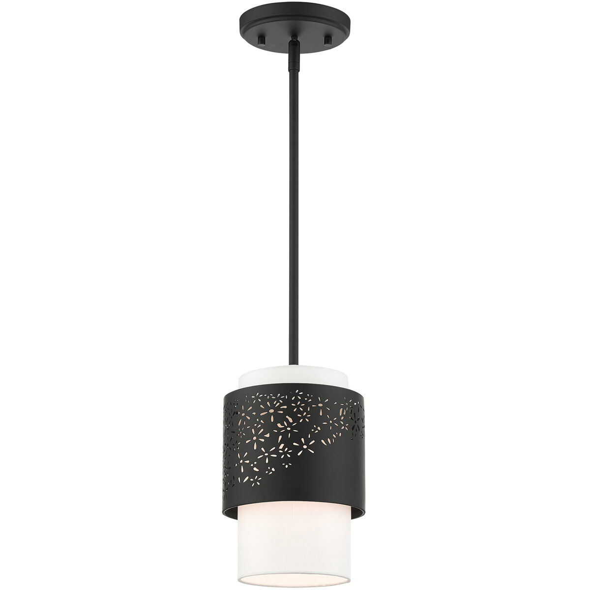 Noria 1 Light 7 inch Black Pendant Ceiling Light
