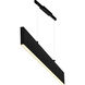 Krista LED 47 inch Satin Black Pool Table Light Ceiling Light