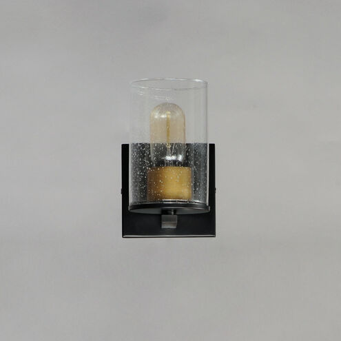 Sleek 1 Light 5 inch Antique Brass/Black Bath Vanity Wall Light