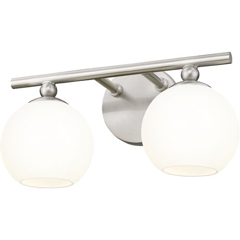 Neoma 2 Light 13.5 inch Brushed Nickel Vanity Wall Light