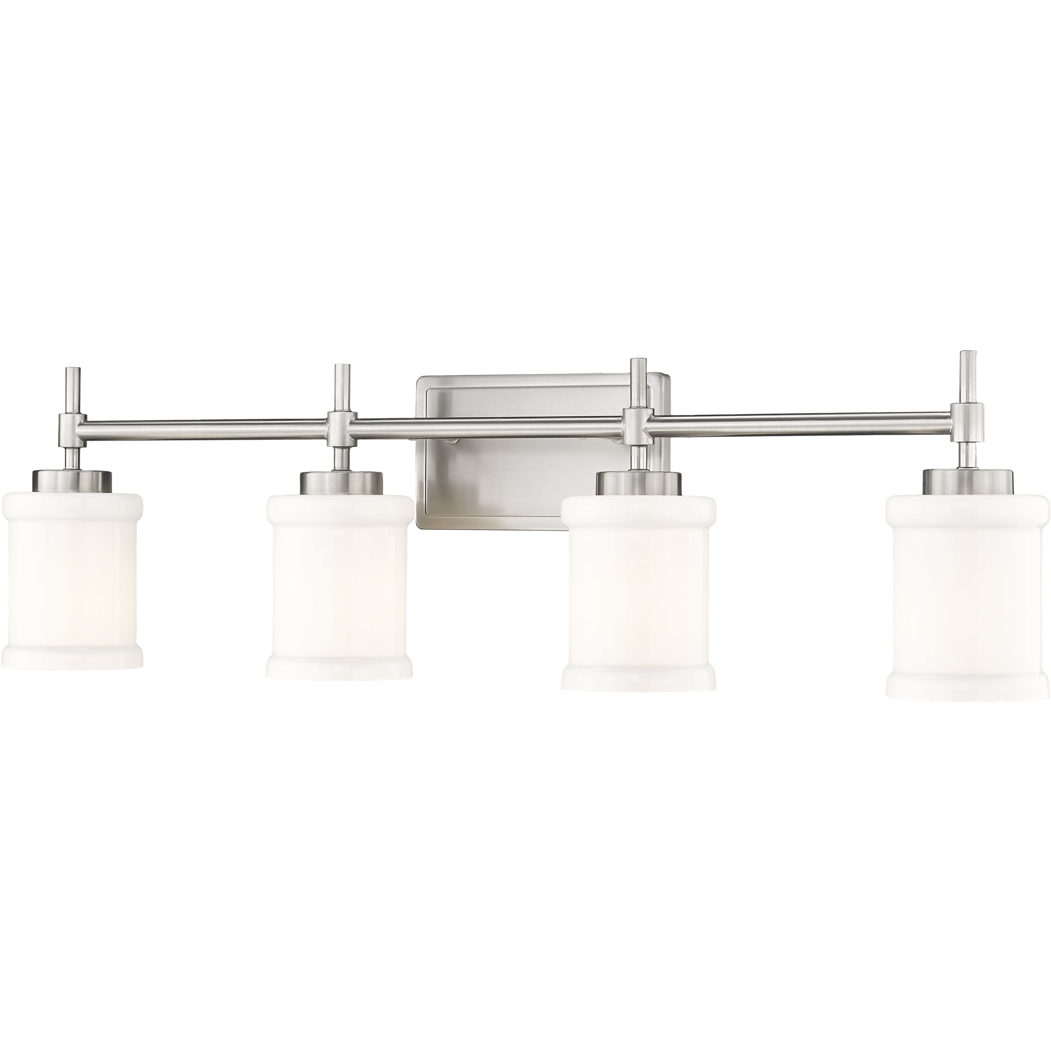 Cadoc 4 Light 31.5 inch Brushed Nickel Bath Vanity Light Wall Light