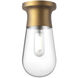 Alora Mood Marcel 1 Light 4.75 inch Aged Gold Semi Flush Mount Ceiling Light