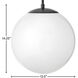 Warby 1 Light 13.5 inch Black Indoor Chandelier Ceiling Light in White