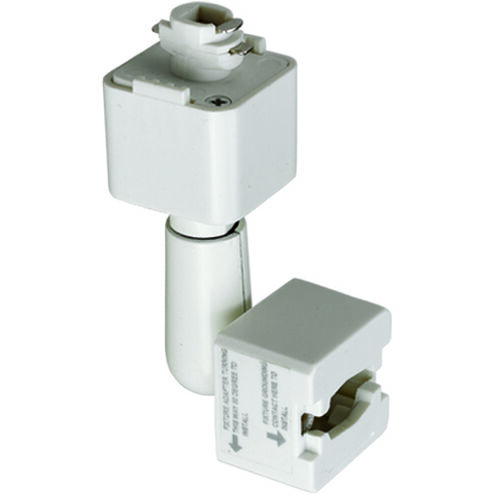 Cal Track White Track Slope Ceiling Adapter Ceiling Light, Line Voltage