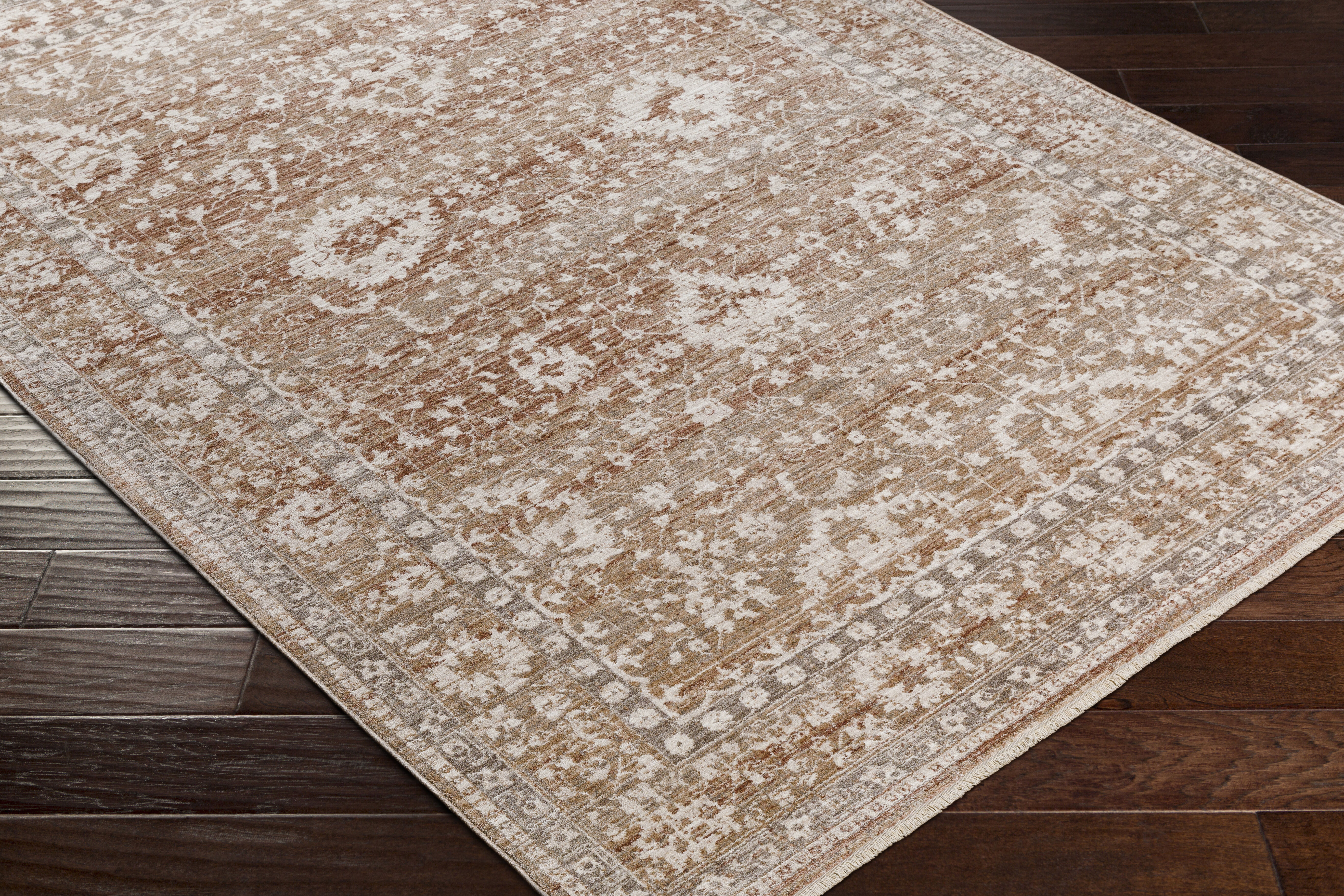 Carlisle 93 X 63 inch Taupe Rug, Rectangle