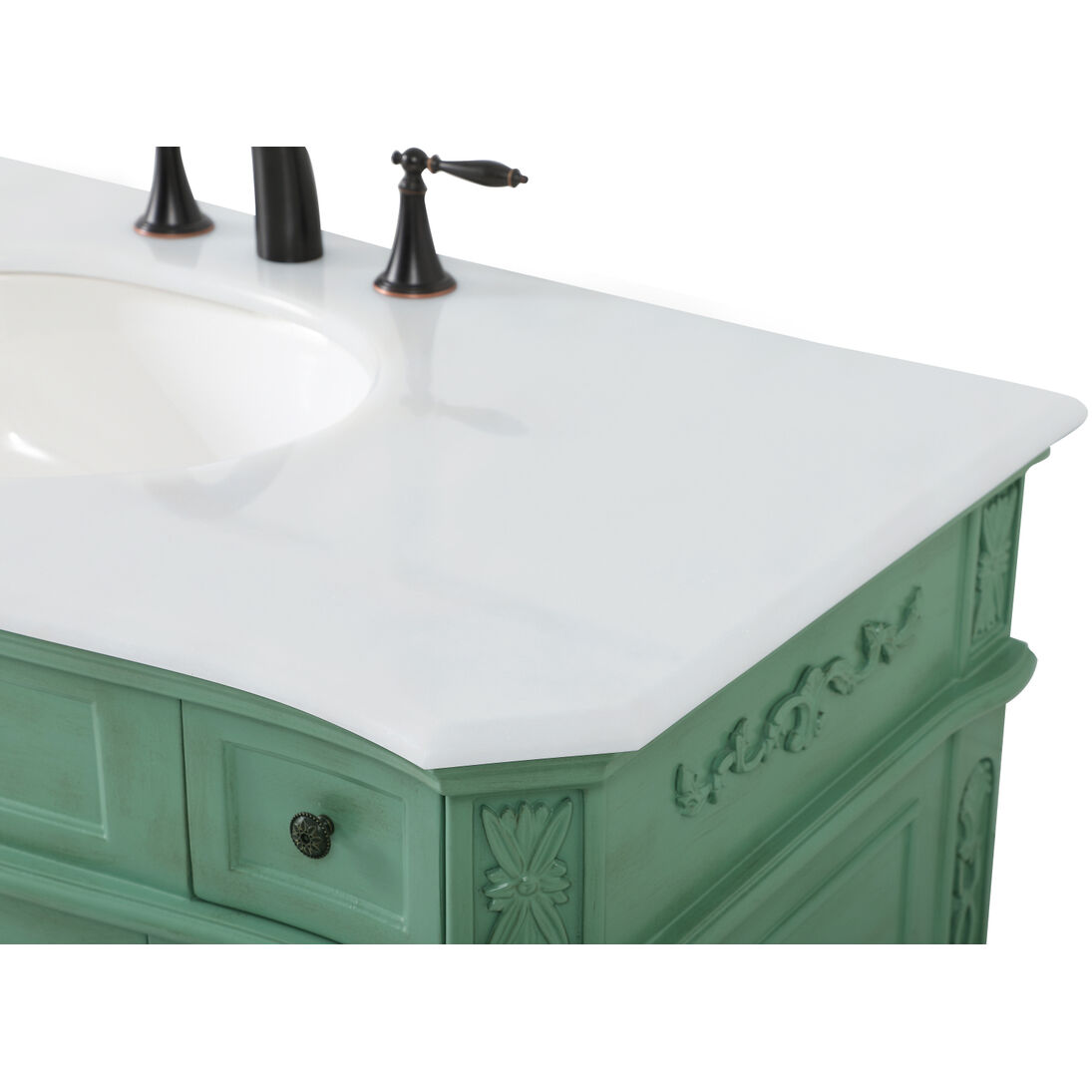 Danville 42 X 21 X 36 inch Vintage Mint Vanity Sink Set