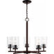 Oslo 5 Light 24 inch Bronze Chandelier Ceiling Light